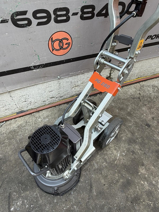 HUSQVARNA PG280 Concrete Grinder Walk-Behind Single-Disc 120V 2021 7HRS DEMO