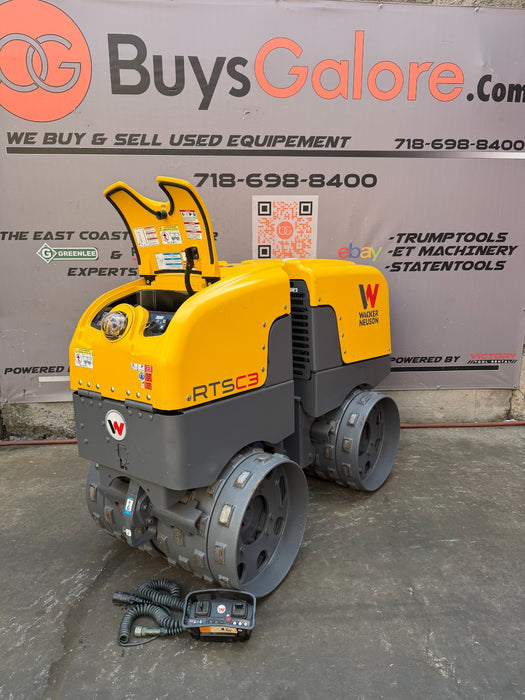 2020 Wacker Neuson RTSC3 Remote Control Trench Compactor Roller 420 Hours
