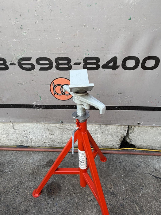 Ridgid 56662 VJ-99 28"-52" V-Head High Jack Pipe Stand 12" Pipe Cap 2500-lbs