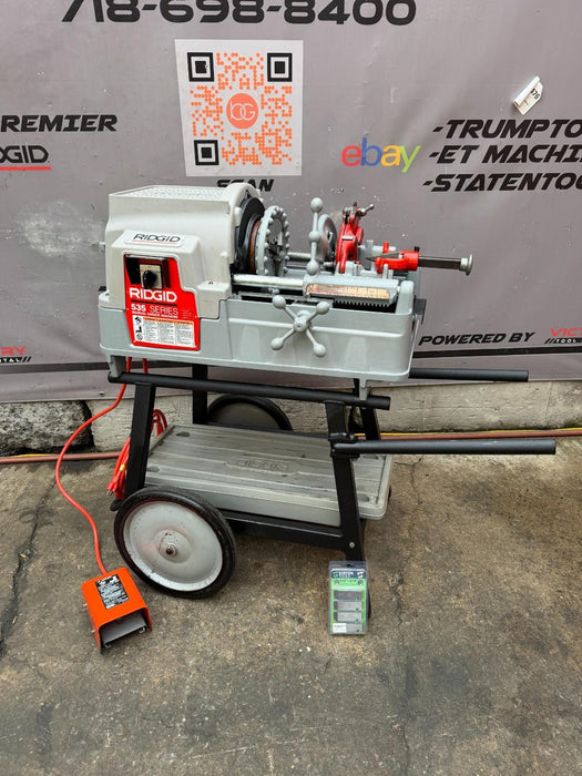 RIDGID 535 PIPE THREADER V3 1/2"-2" THREADING MACHINE  811A DIE