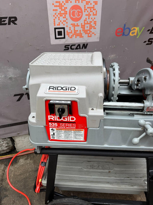 RIDGID 535 PIPE THREADER V3 1/2"-2" THREADING MACHINE  811A DIE