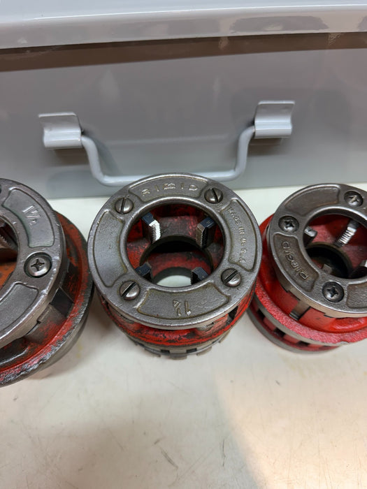 RIDGID 700 Pipe Threader w/ 12-R Die Set & "BRAND NEW" Metal Case (100% TESTED)