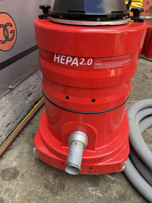 Edco Vortex 200 CFM HEPA 2.0 WNS2220 Vacuum 2″ Diameter Hose Included