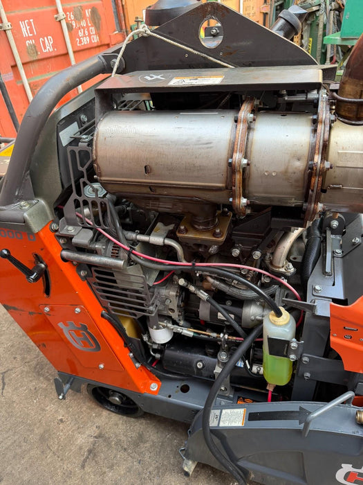 2016 Husqvarna FS-5000D Walk Behind Concrete Saw 24" Working Great, VIDEO