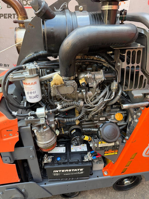 2016 Husqvarna FS-5000D Walk Behind Concrete Saw 24" Working Great, VIDEO
