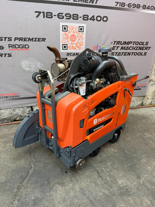 2016 Husqvarna FS-5000D Walk Behind Concrete Saw 24" Working Great, VIDEO