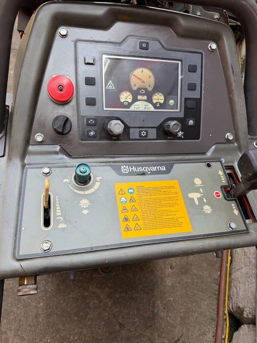 2016 Husqvarna FS-5000D Walk Behind Concrete Saw 24" Working Great, VIDEO