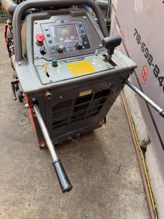 2016 Husqvarna FS-5000D Walk Behind Concrete Saw 24" Working Great, VIDEO