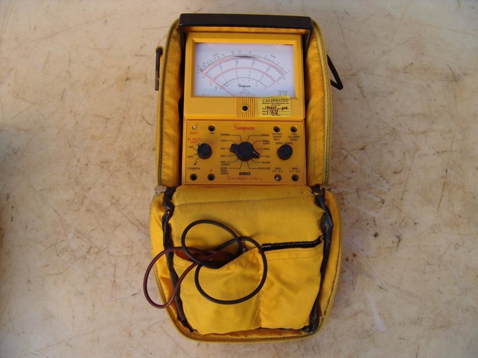 Simpson Electric 260 Multimeter Meter Works Fine #2