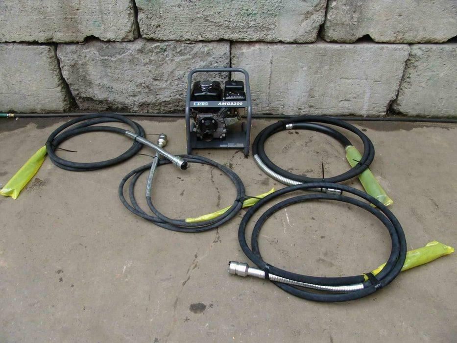 ATLAS COPCO AMG-3200 CONCRETE VIBRATOR SET OF 4 POCKERS  BRAND NEW