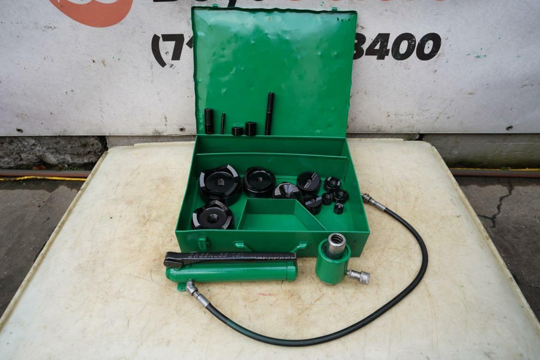 Greenlee Knock Out Hydraulic Punch and Die Set 7310 1/2 to 4" Nice Set #2