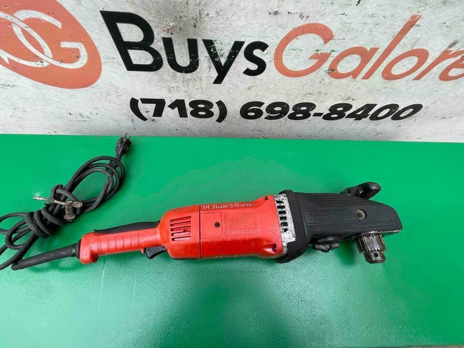 Milwaukee Super Hawg Right Angle Drill 120 volts Works Great #1