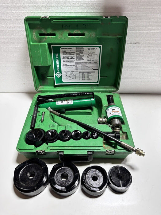 Greenlee 7310SB Slug Buster Knockout Punch Set 1/2" - 4" conduit size BG1