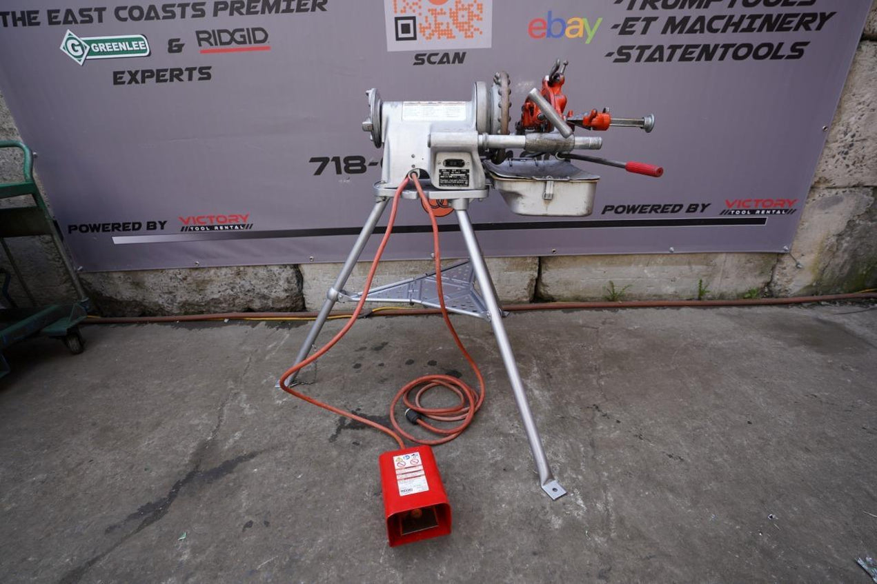 Pipe Treader Work Ridgid 300A Self Oiling Pipe Threader Threading Machine Works Great #3 ...