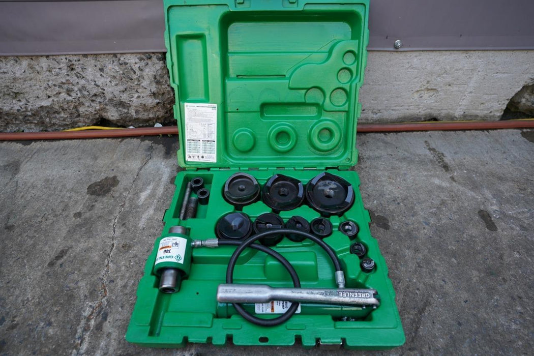 Greenlee 7310 1/2 to 4 inch Hydraulic Knock Out Punch and Die Set #23