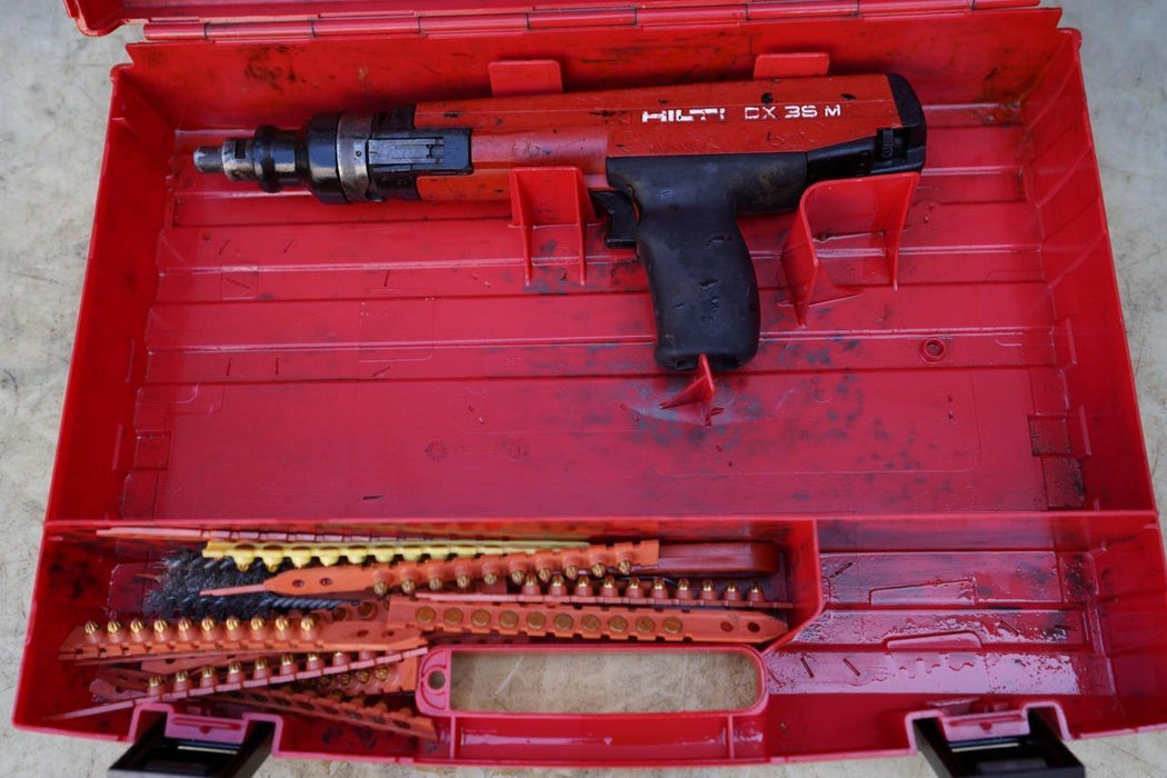 Hilti DX 36M Powder Actuated Nail Stud Gun Works Fine