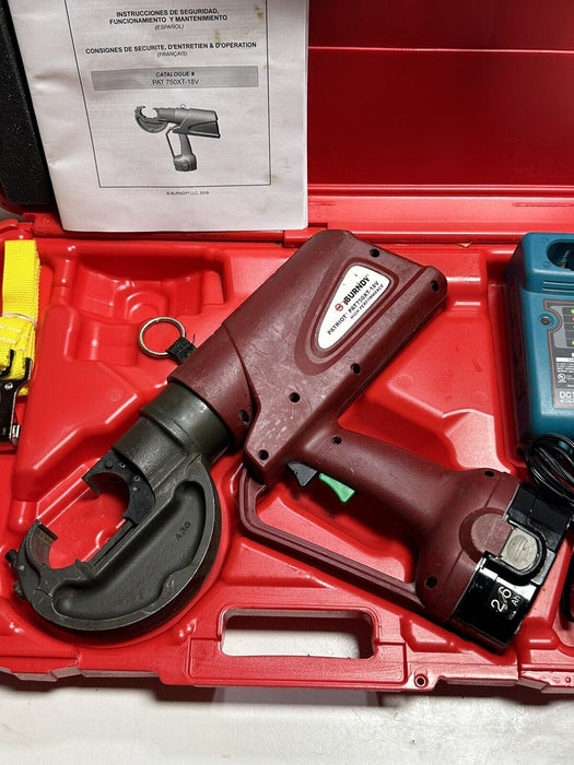 Burndy Patriot Crimper Tool Bundle  PAT750XT-18V  Wireless Crimping Tool #1