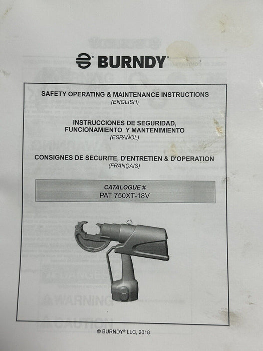 Burndy Patriot Crimper Tool Bundle  PAT750XT-18V  Wireless Crimping Tool #1