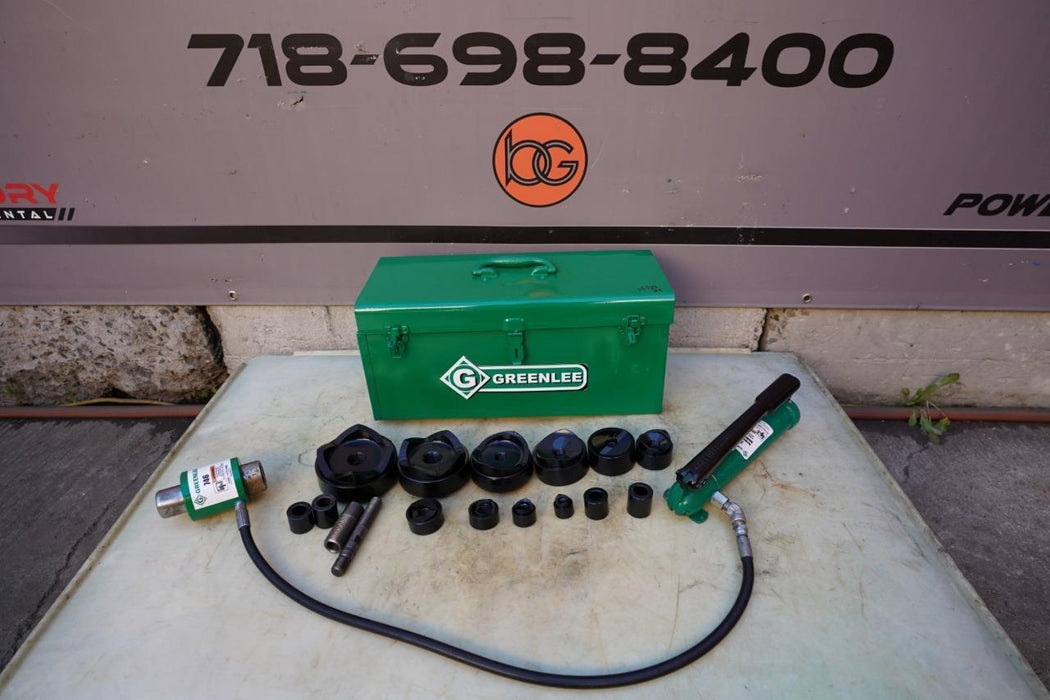 Greenlee 7310 1/2 to 4 inch Hydraulic Knock Out Punch and Die Set #3 bg4