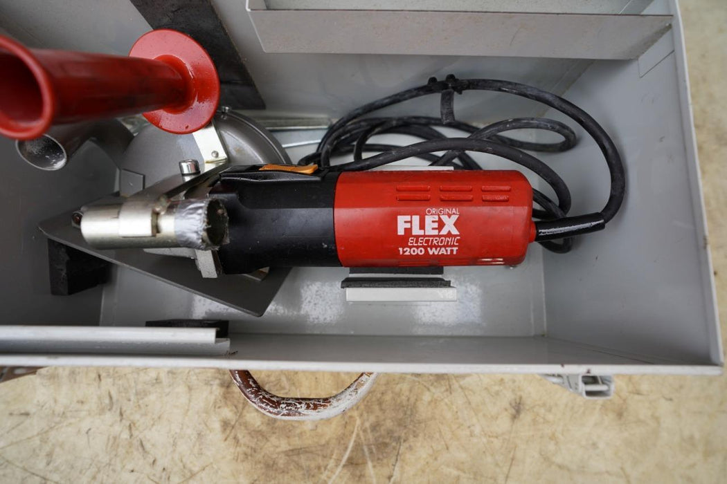 Flex Dual Blade Wall Chaser Concrete Cut Off Saw 120 volts  Works Great