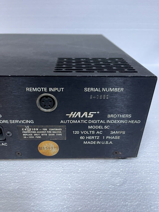 HAAS 5C INDEXER CONTROL BOX, Servo Control Superspacer For Parts