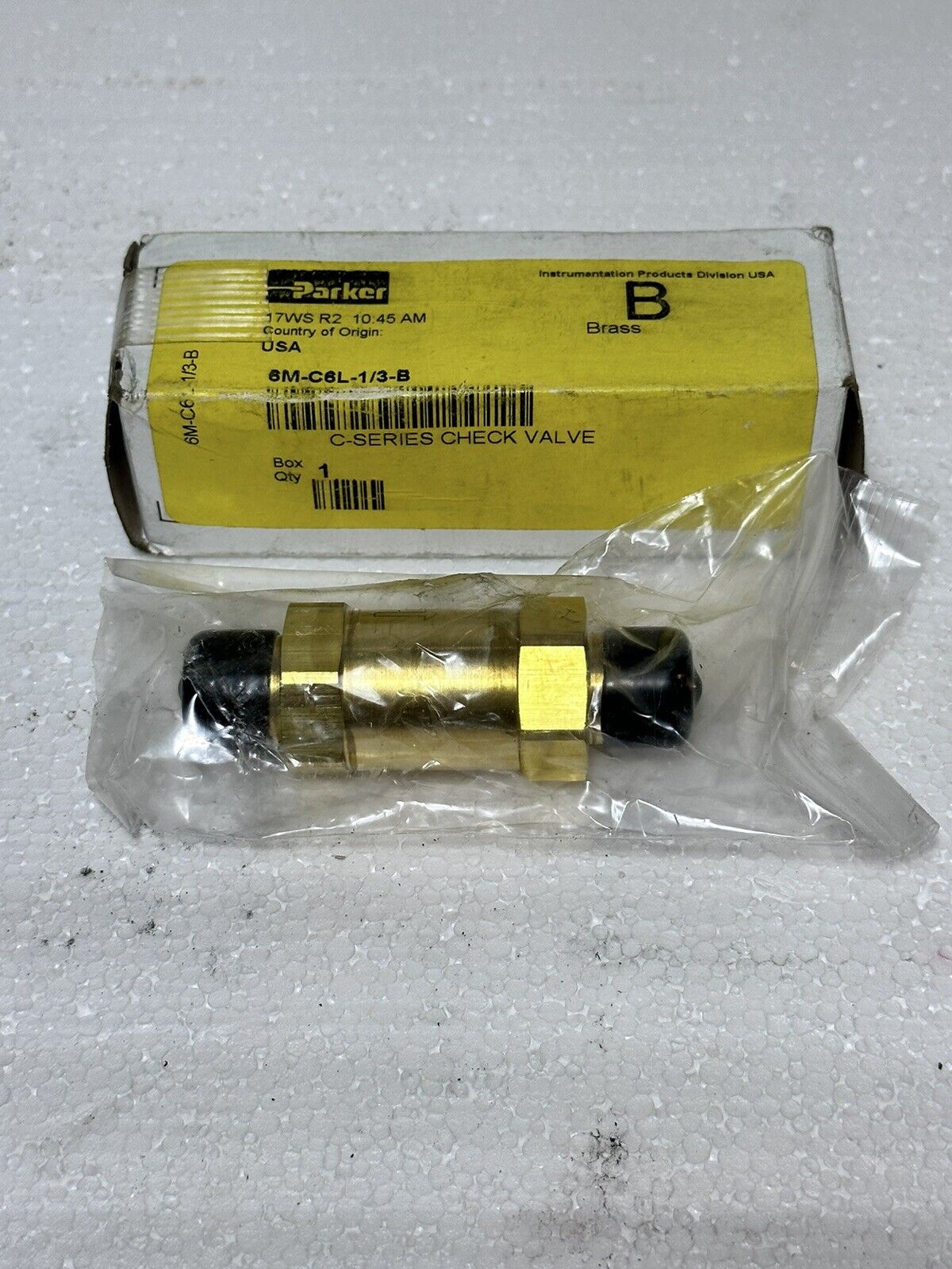 ParkerHannifin CSeries Check Valve 6MC6L1/3B New — Buys Galore