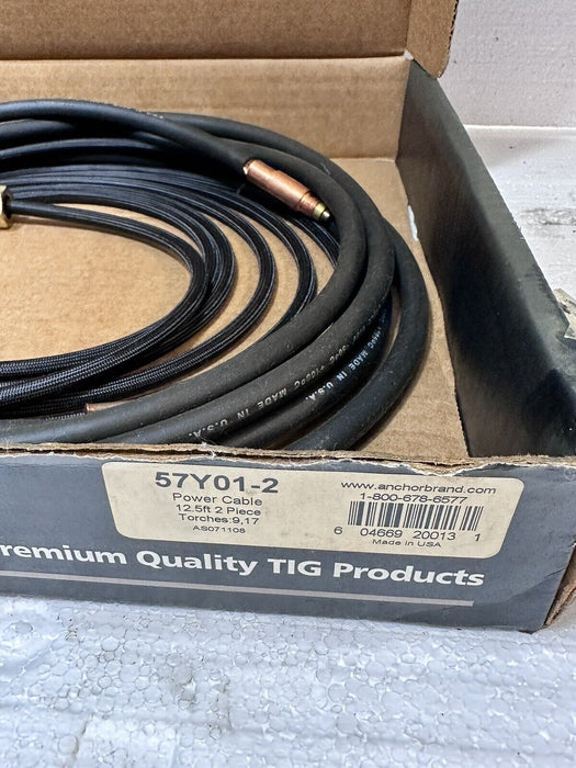 Anchor Brand TIG Welding Power Cable 12.5 Ft 57Y01-2 New