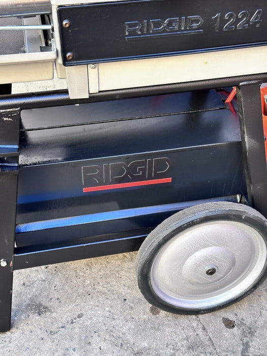 Ridgid 1224 Pipe Threader 1/2"-4" Threading Machine W/ 2 Dies 300 700 535 2018
