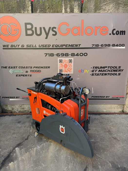 Husqvarna FS-5000D Walk Behind Concrete Saw 2018 Model only 403 Hours ( VIDEO )