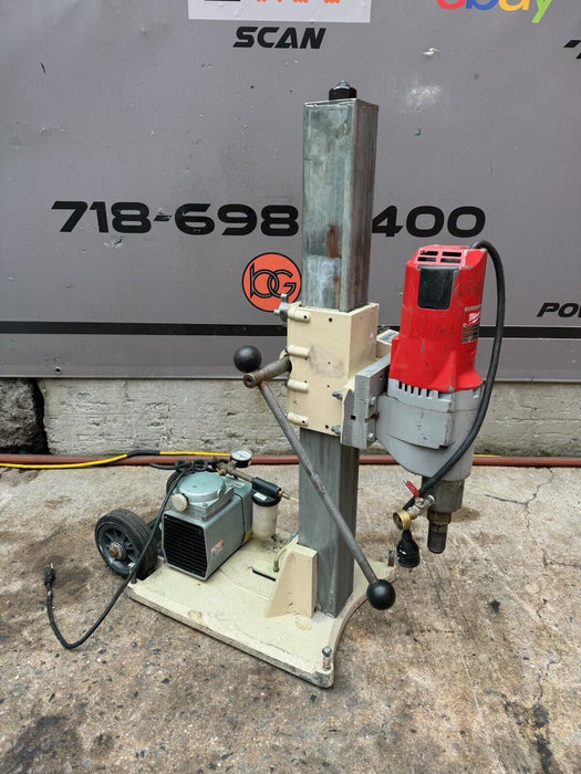 Edco 3620 Milwaukee Core Drill Dymodrill Rig With Vacuum