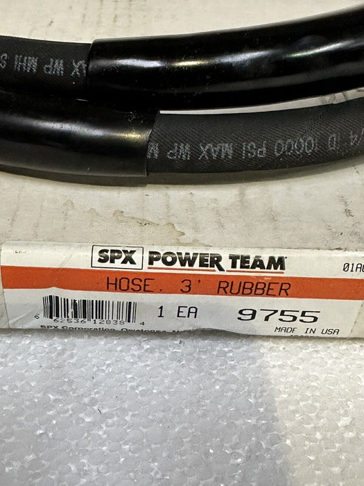 POWER TEAM 9755 3' - Wire Braided Hydraulic Hose 0.25ID - NEW -