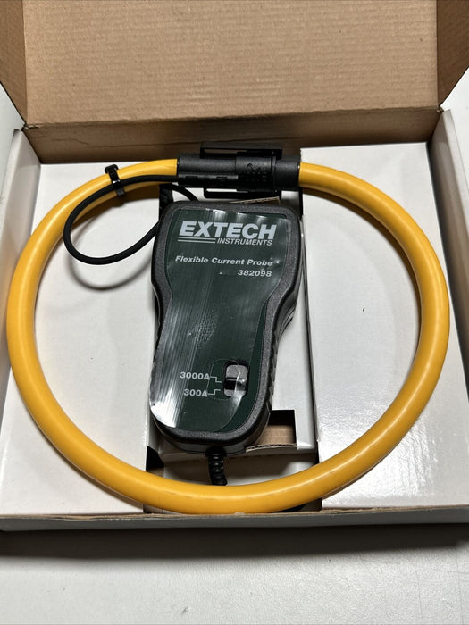 Extech 382098 blue 3000a flexible current clamp probe for 382095 382096 analyzer