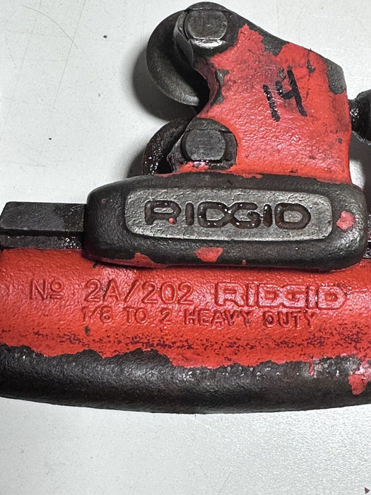 Ridgid No. 2A / 202  1/8" - 2" Heavy Duty Pipe Cutter  #14