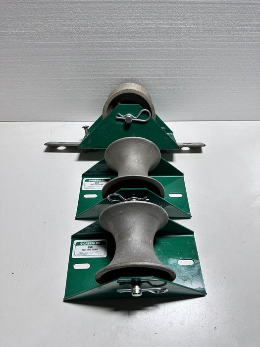 (3) Greenlee 658 Tray Type Sheave Puller 12"x5" Mint