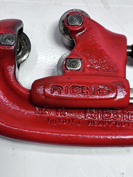 Ridgid No. 1A  1/8" - 1 1/4" Heavy Duty Pipe Cutter Used  Refurbished #6