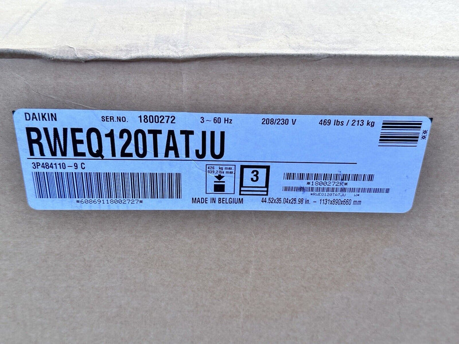 Daikin RWEQ120TATJU 10 ton VRV heat Pump 208-230/3/60 - New