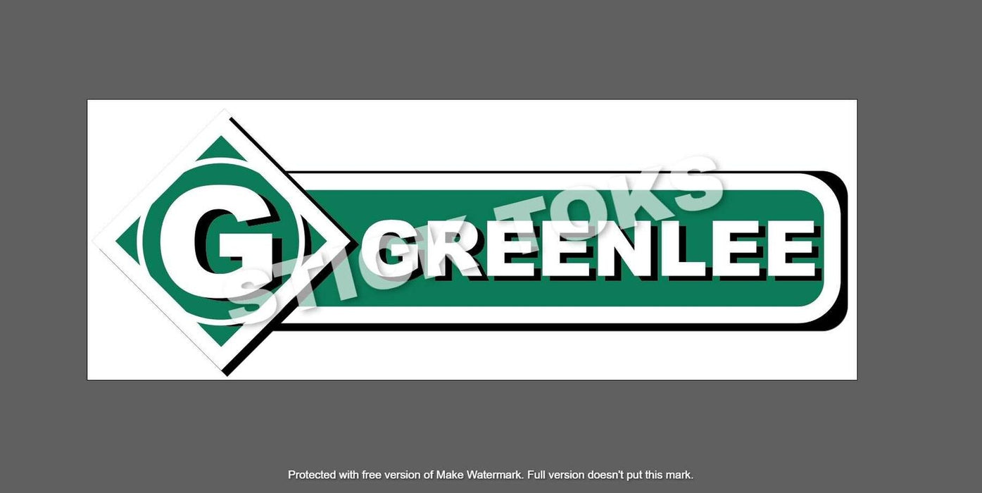 GREENLEE Gang Box Replica Decal Kit st123