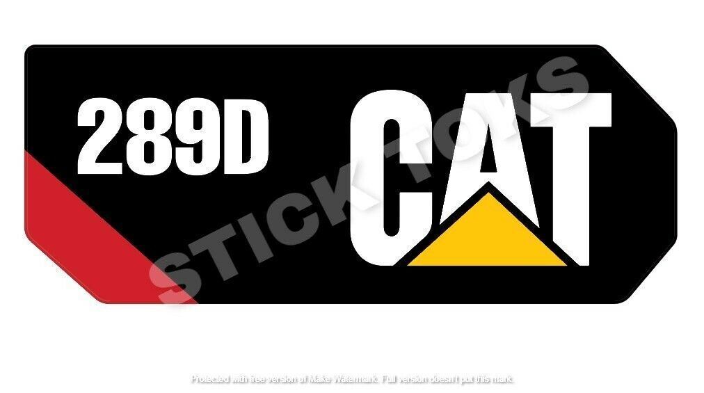 LARGE Replica Cat 289D Side Decals Set of 2 inverse decals